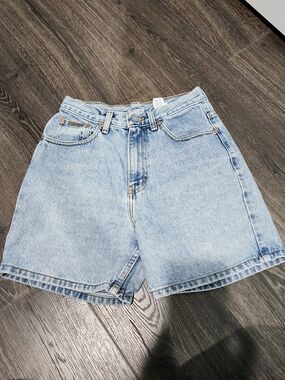 Calvin Klein Stone Wash High-Rise Denim Shorts
